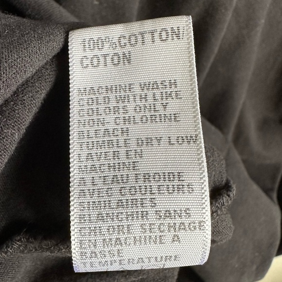 Standard James Perse Knit Dress Black Cowl Neck Size 2 Medium Racerback - Picture 7 of 7